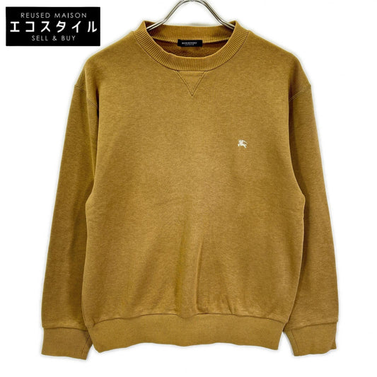 BURBERRY バーバリー ブラウン クルーネック バックプリント ロングスリーブ スウェット トップス