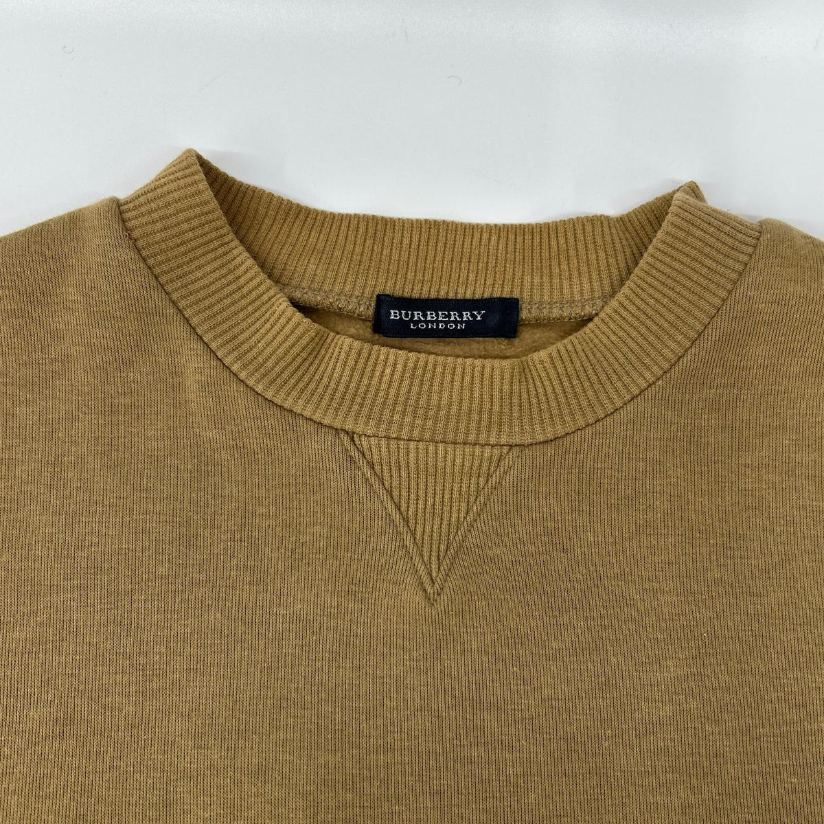 BURBERRY バーバリー ブラウン クルーネック バックプリント ロングスリーブ スウェット トップス