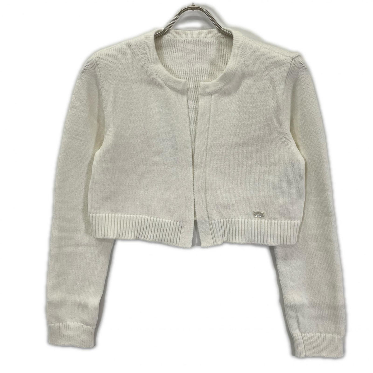 FOXEY NEW YORK フォクシーニューヨーク 45271 25年 ホワイト Souffle Cardigan クロップドニットカーディガン トップス