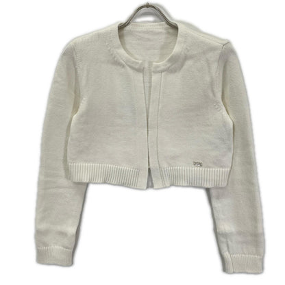 FOXEY NEW YORK フォクシーニューヨーク 45271 25年 ホワイト Souffle Cardigan クロップドニットカーディガン トップス