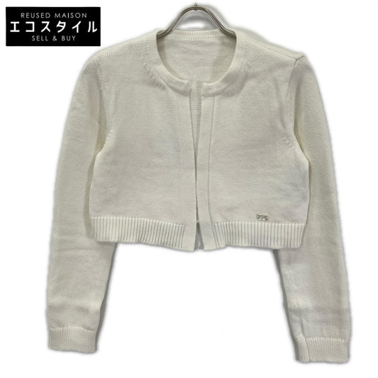 FOXEY NEW YORK フォクシーニューヨーク 45271 25年 ホワイト Souffle Cardigan クロップドニットカーディガン トップス