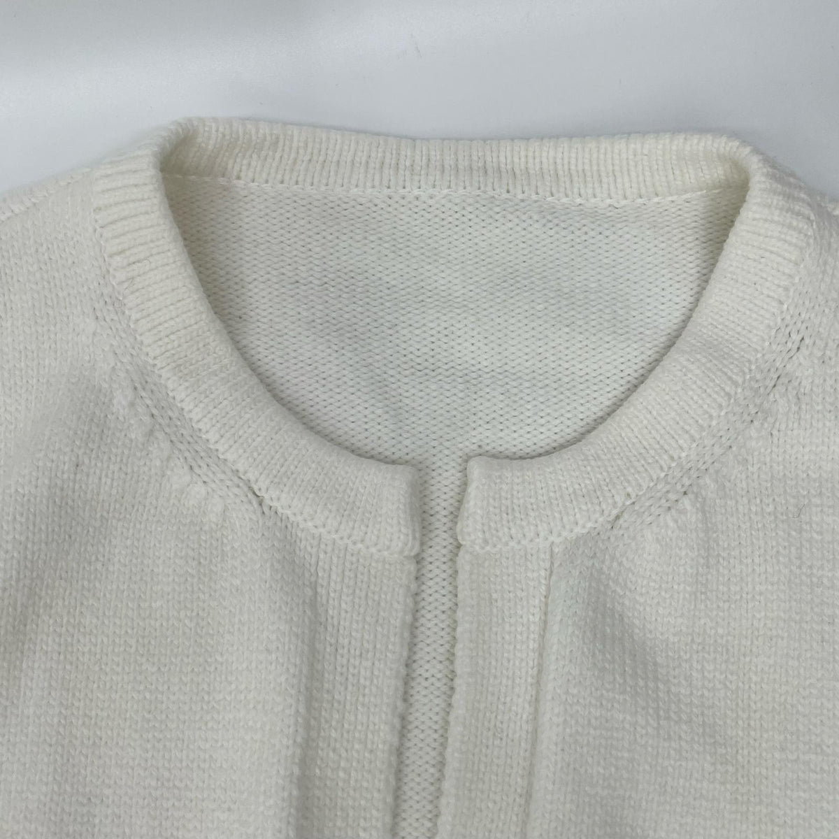 FOXEY NEW YORK フォクシーニューヨーク 45271 25年 ホワイト Souffle Cardigan クロップドニットカーディガン トップス