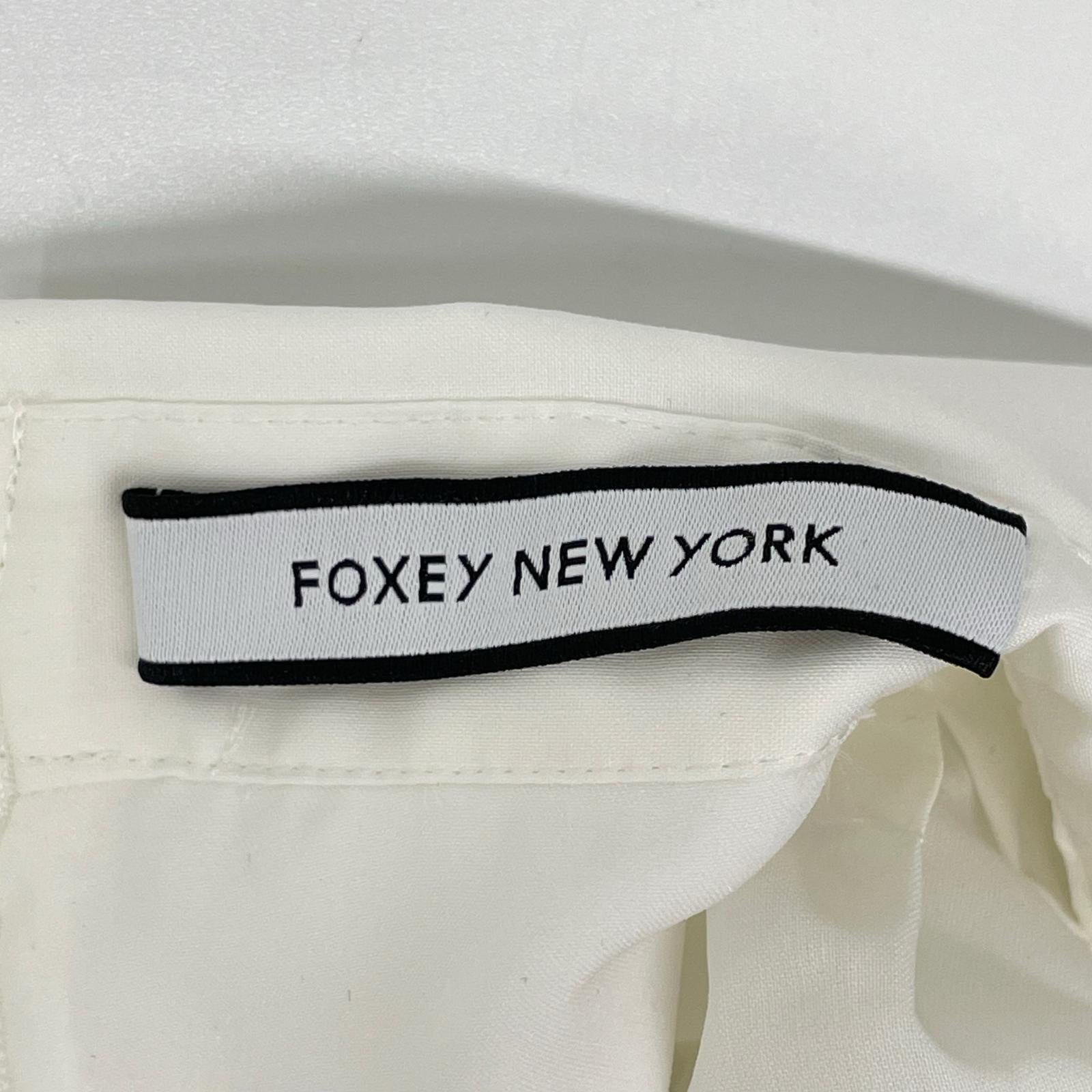 FOXEY NEW YORK フォクシーニューヨーク 44652 24年 ホワイト Blooming Dress ショートスリーブシャツワンピース ワンピース