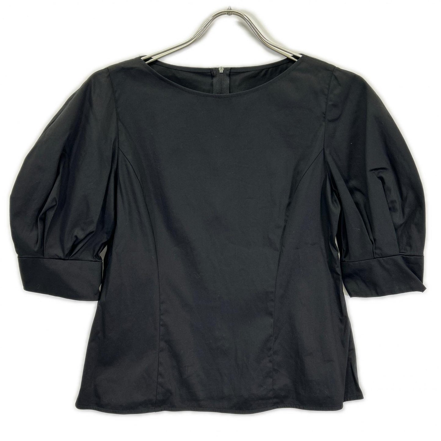 FOXEY NEW YORK フォクシーニューヨーク 43291 23年 ブラック TOP LE REVE ボリュームショートスリーブブラウス トップス