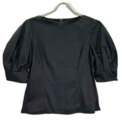 FOXEY NEW YORK フォクシーニューヨーク 43291 23年 ブラック TOP LE REVE ボリュームショートスリーブブラウス トップス