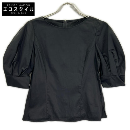 FOXEY NEW YORK フォクシーニューヨーク 43291 23年 ブラック TOP LE REVE ボリュームショートスリーブブラウス トップス