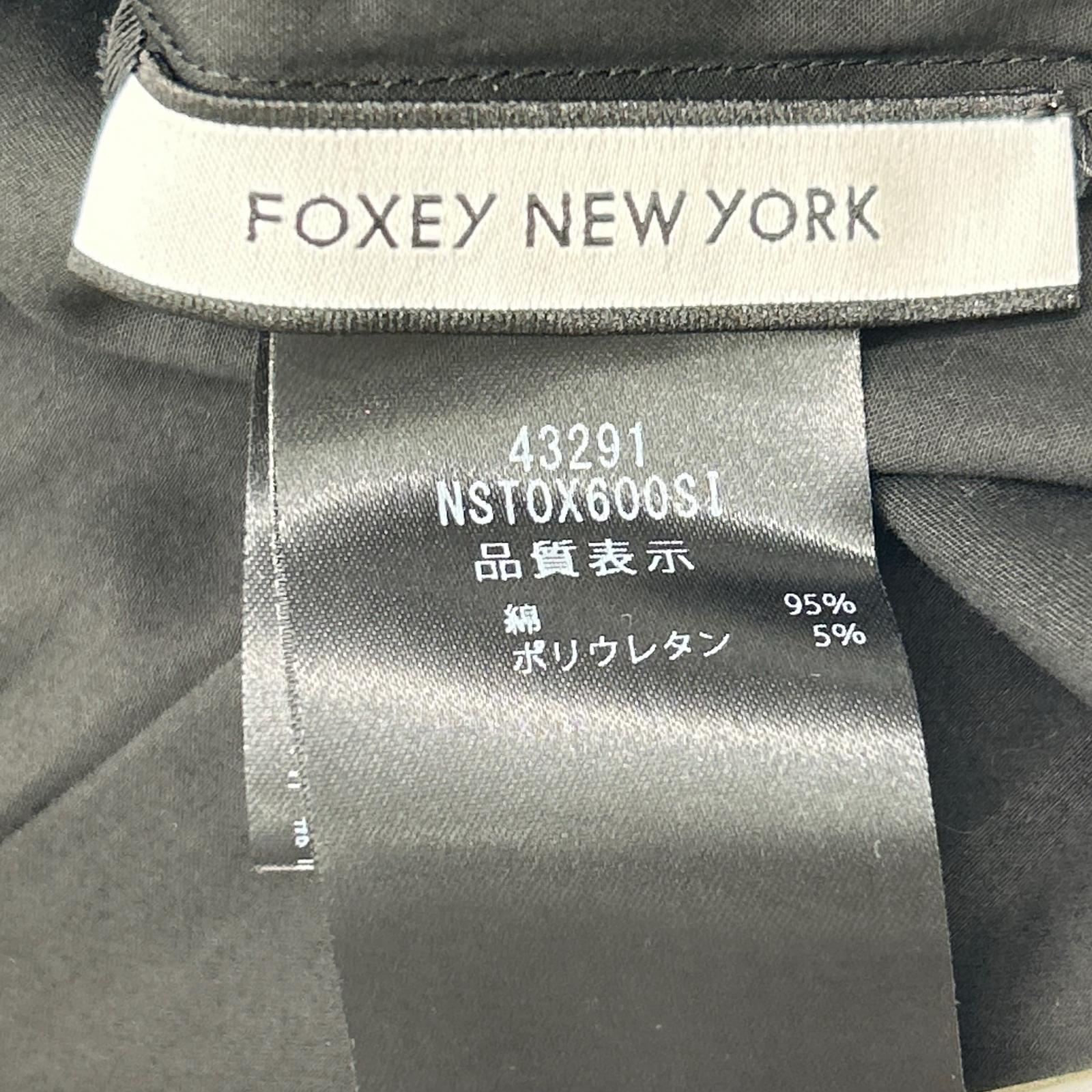 FOXEY NEW YORK フォクシーニューヨーク 43291 23年 ブラック TOP LE REVE ボリュームショートスリーブブラウス トップス