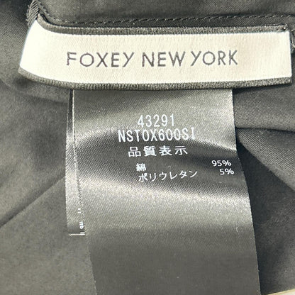 FOXEY NEW YORK フォクシーニューヨーク 43291 23年 ブラック TOP LE REVE ボリュームショートスリーブブラウス トップス