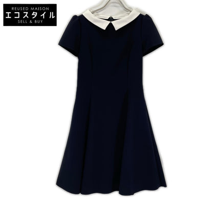 FOXEY NEW YORK フォクシーニューヨーク 42633 22年 ネイビー New Standard Dress カラー付き半袖ワンピース ワンピース