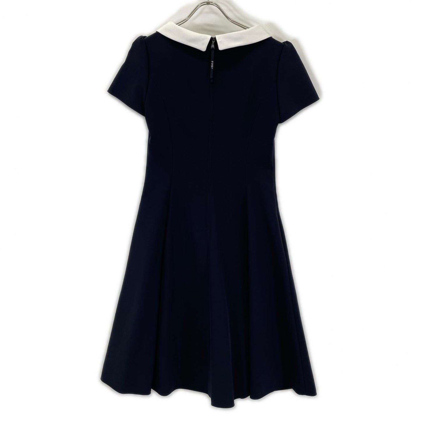 FOXEY NEW YORK フォクシーニューヨーク 42633 22年 ネイビー New Standard Dress カラー付き半袖ワンピース ワンピース