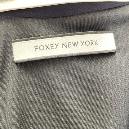 FOXEY NEW YORK フォクシーニューヨーク 42633 22年 ネイビー New Standard Dress カラー付き半袖ワンピース ワンピース