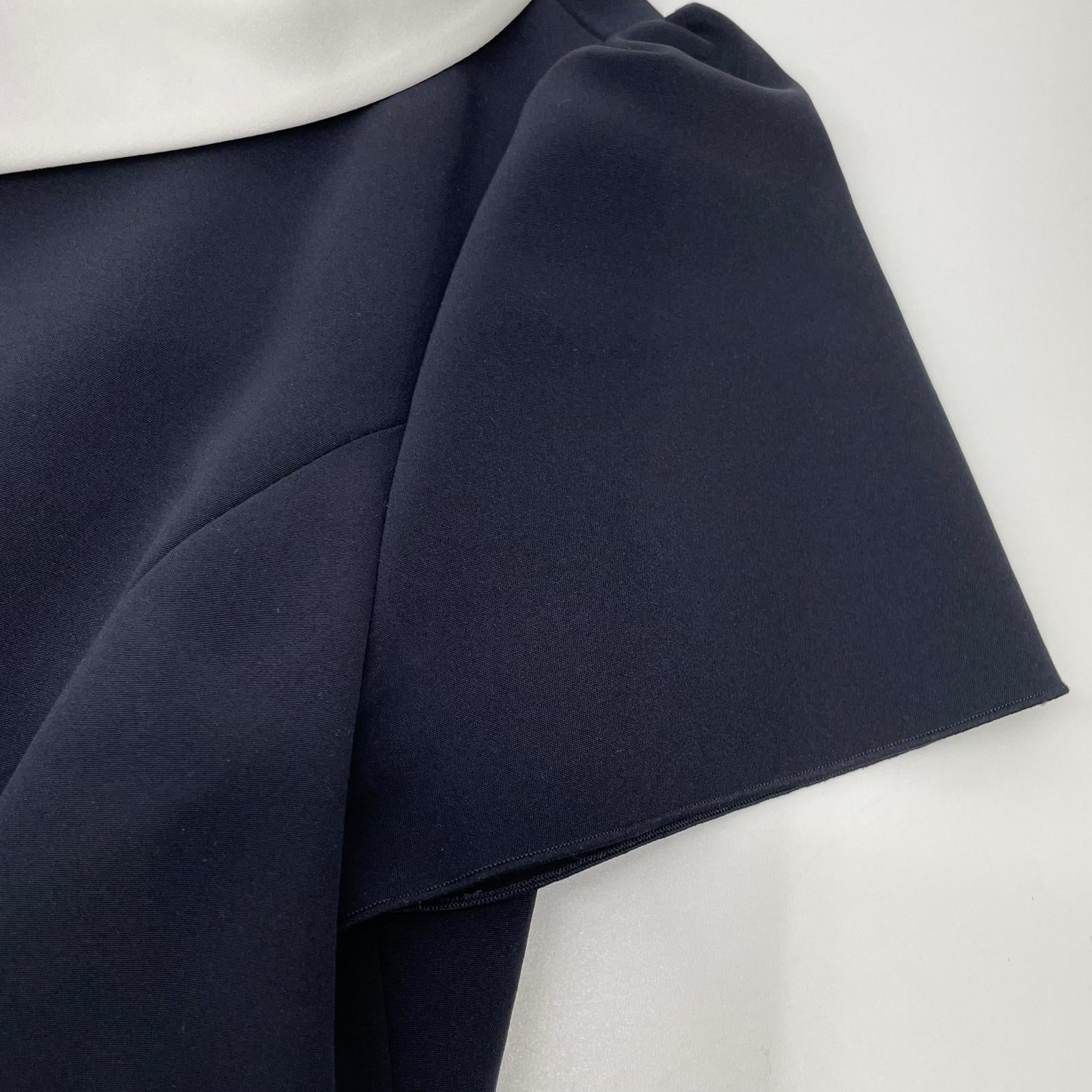 FOXEY NEW YORK フォクシーニューヨーク 42633 22年 ネイビー New Standard Dress カラー付き半袖ワンピース ワンピース