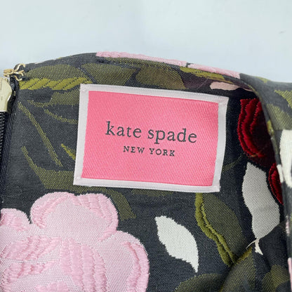 Kate spade ケイトスペード カーキ ローズガーデンブロケードドレス ジャガードワンピース ワンピース