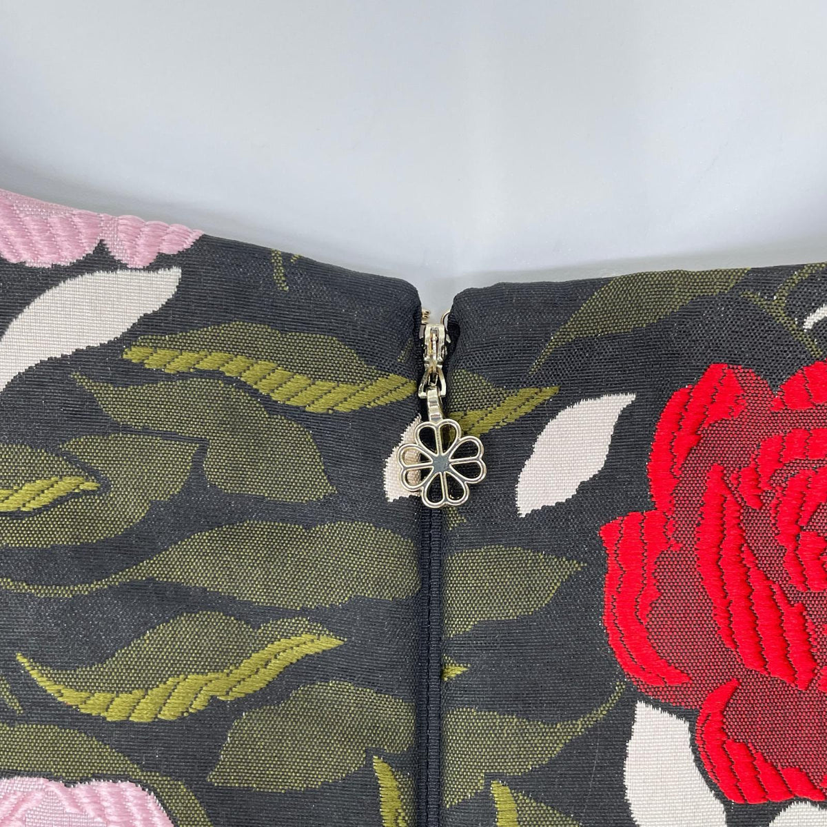 Kate spade ケイトスペード カーキ ローズガーデンブロケードドレス ジャガードワンピース ワンピース