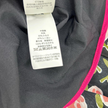 Kate spade ケイトスペード ブラック シルクブレンド ディッツィローズドレス ローズプリントワンピース ワンピース