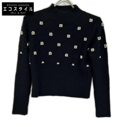 TOCCA トッカ KRTOSW0361 ブラック 【洗える!】PEARL BOUQUET KNIT ニットプルオーバー トップス