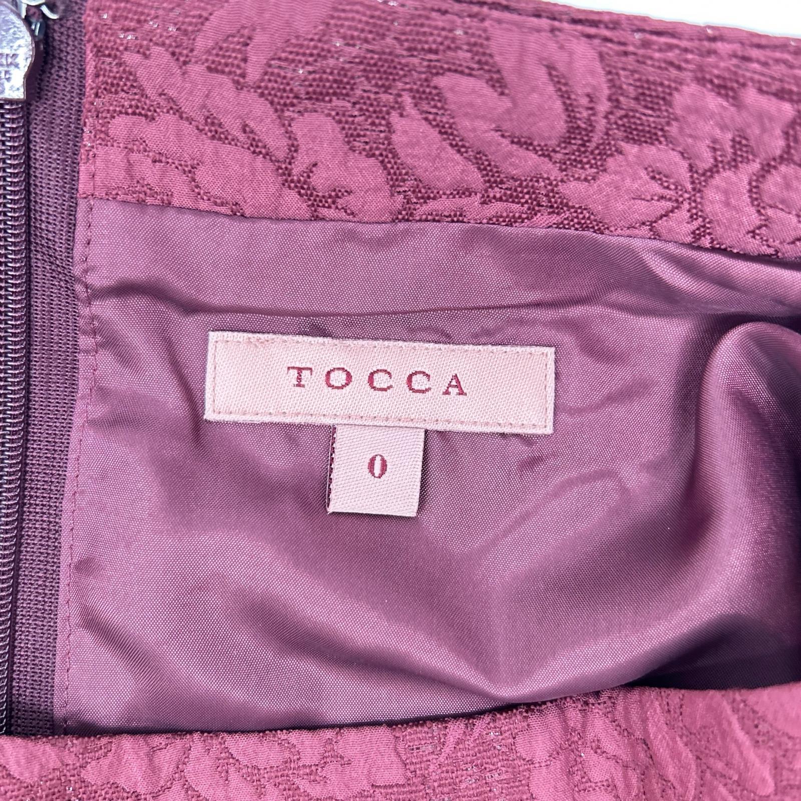 TOCCA トッカ OPTONW0102 レッド 【洗える!】VERONICA ドレス ワンピース