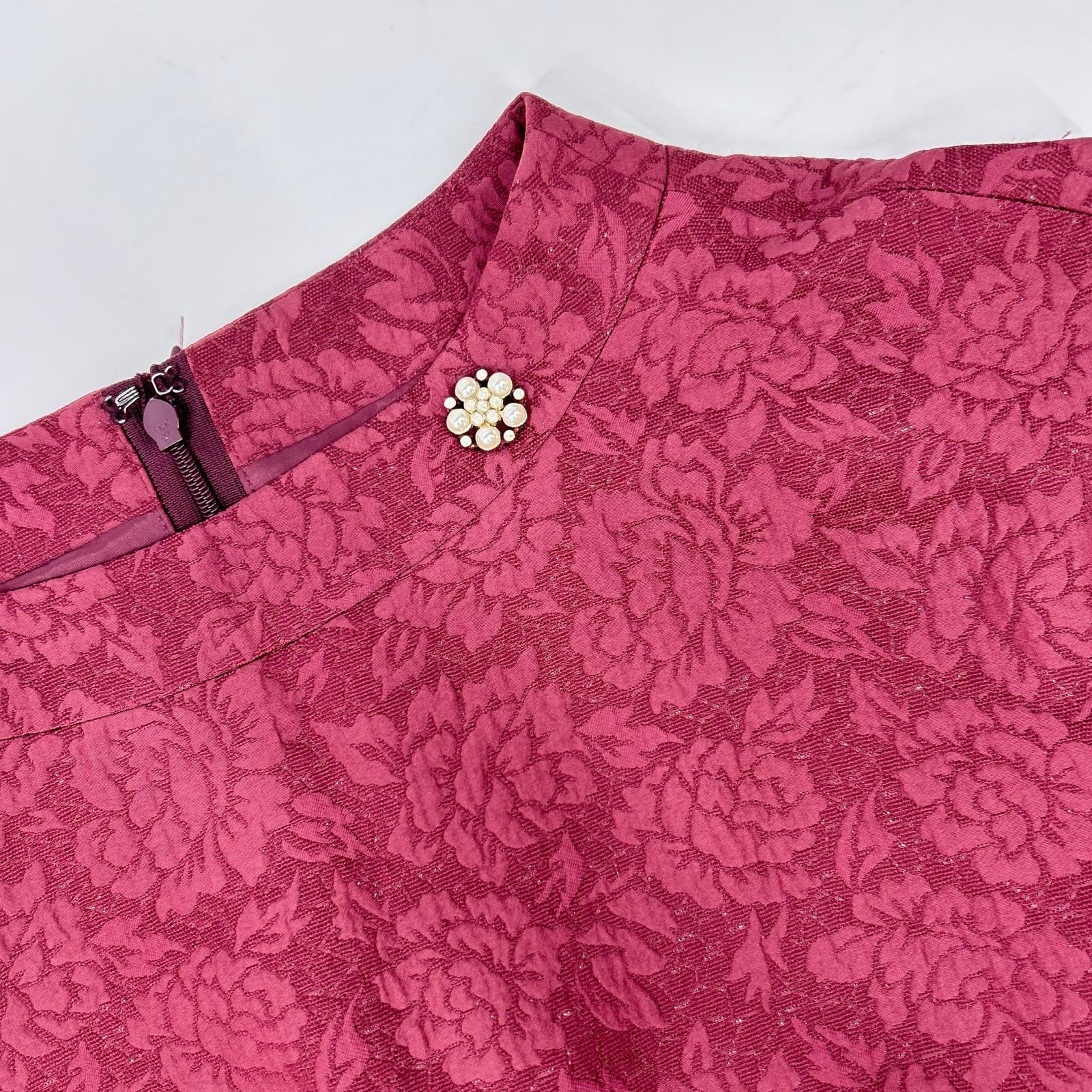 TOCCA トッカ OPTONW0102 レッド 【洗える!】VERONICA ドレス ワンピース