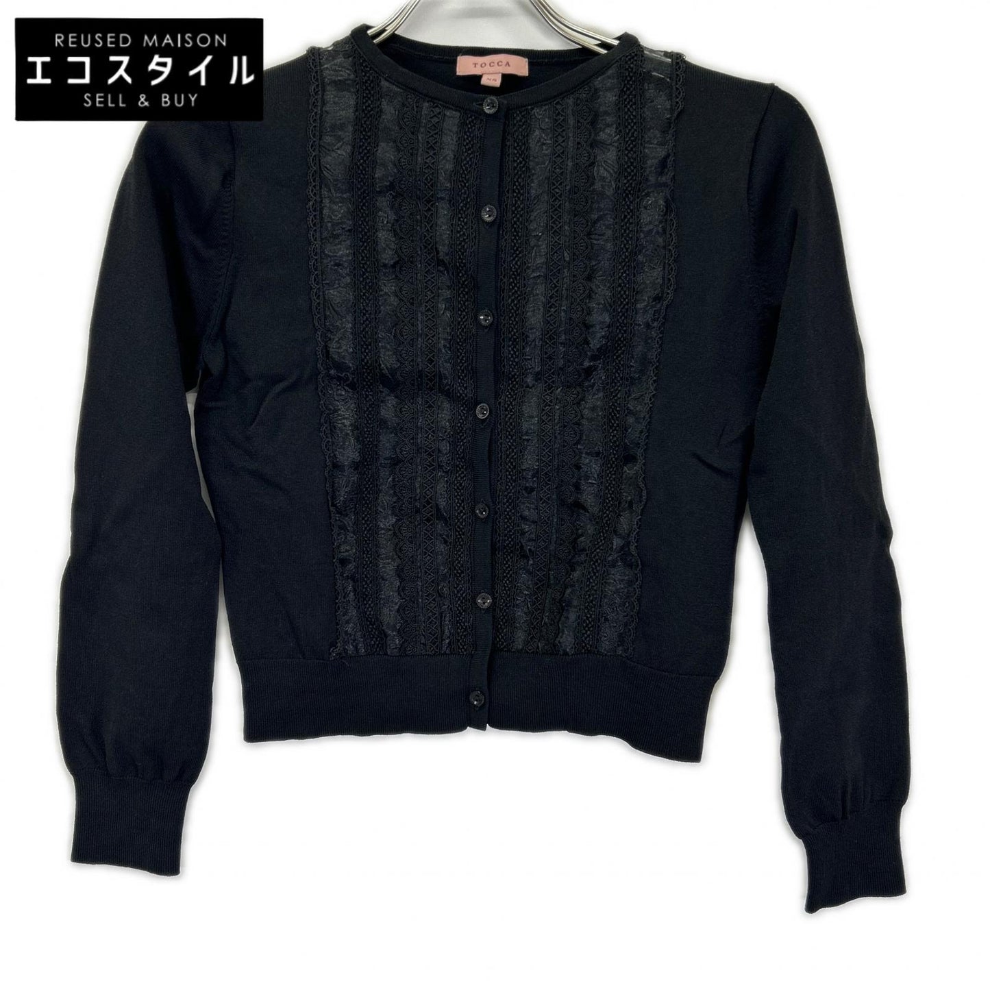 TOCCA トッカ KRTONW0200 ブラック 【洗える!】SWEET BOUQUET KNIT ニットカーディガン トップス