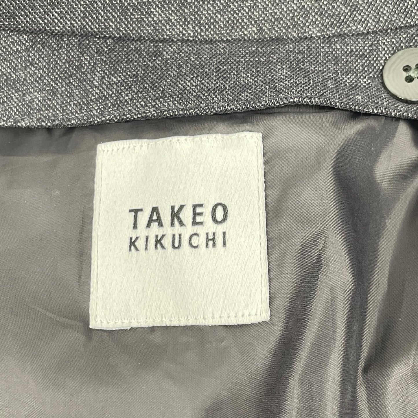 TAKEOKIKUCHI タケオキクチ チャコール ダウンライナー付き メランジスタンドカラーコート コート