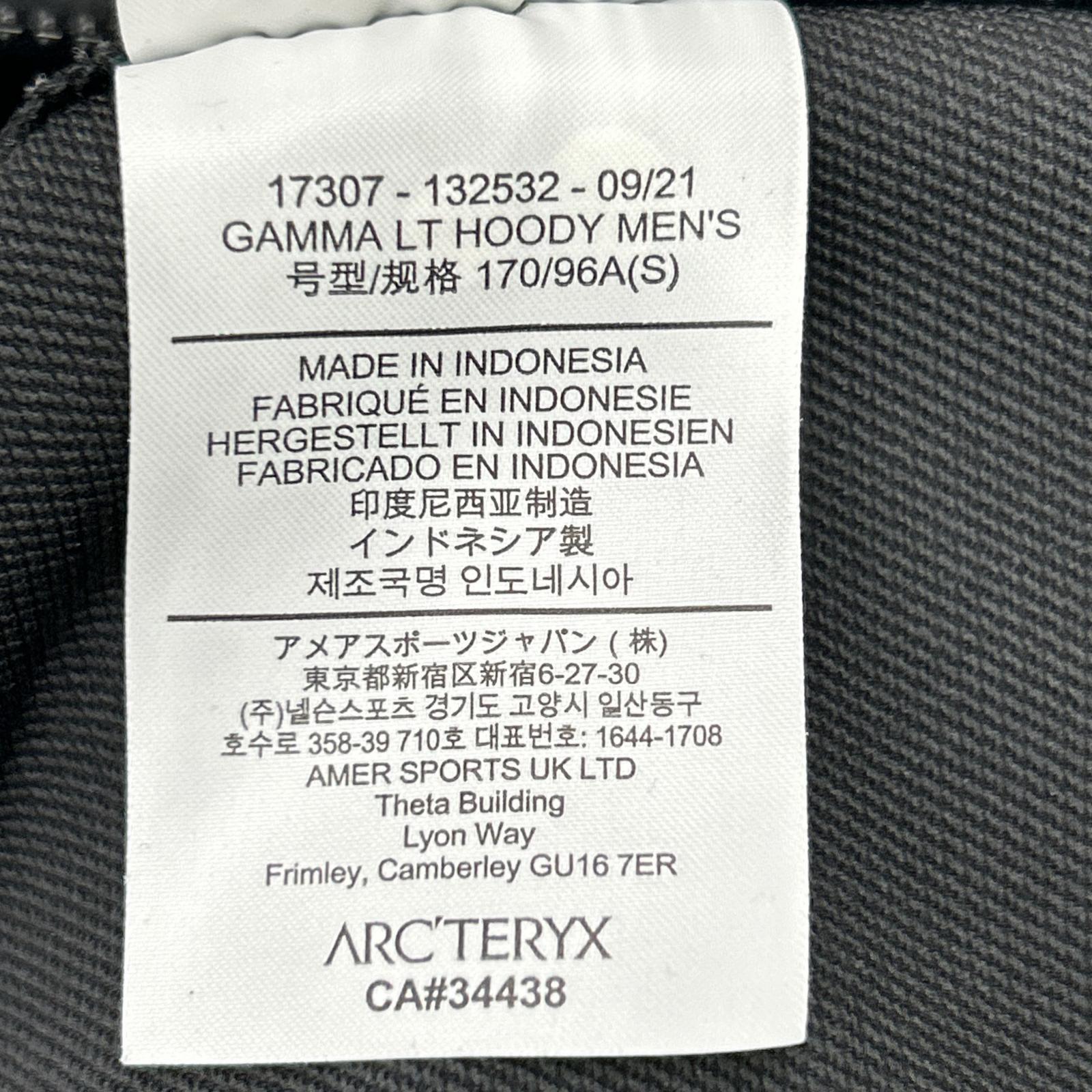 ARC'TERYX アークテリクス 17307 21年製 ブラック Gamma LT Hoody ガンマ LT フーディ ソフトシェルジャケット ジャケット