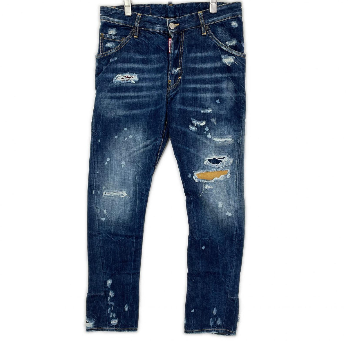 DSQUARED2 Dsquared2 74LB023830309 indigo KENNY TWIST distressed skinny denim pants, bottoms
