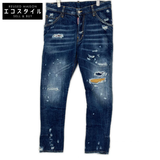 DSQUARED2 ディースクエアード 74LB023830309 インディゴ KENNY TWIST ダメージ加工スキニーデニムパンツ ボトムス