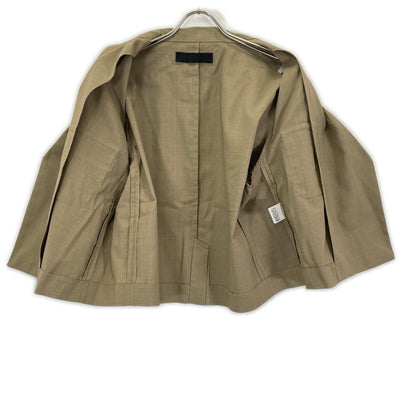 Nell ネル 【Maison IENA 別注】ベージュ リネン混ショートジャケット ジャケット