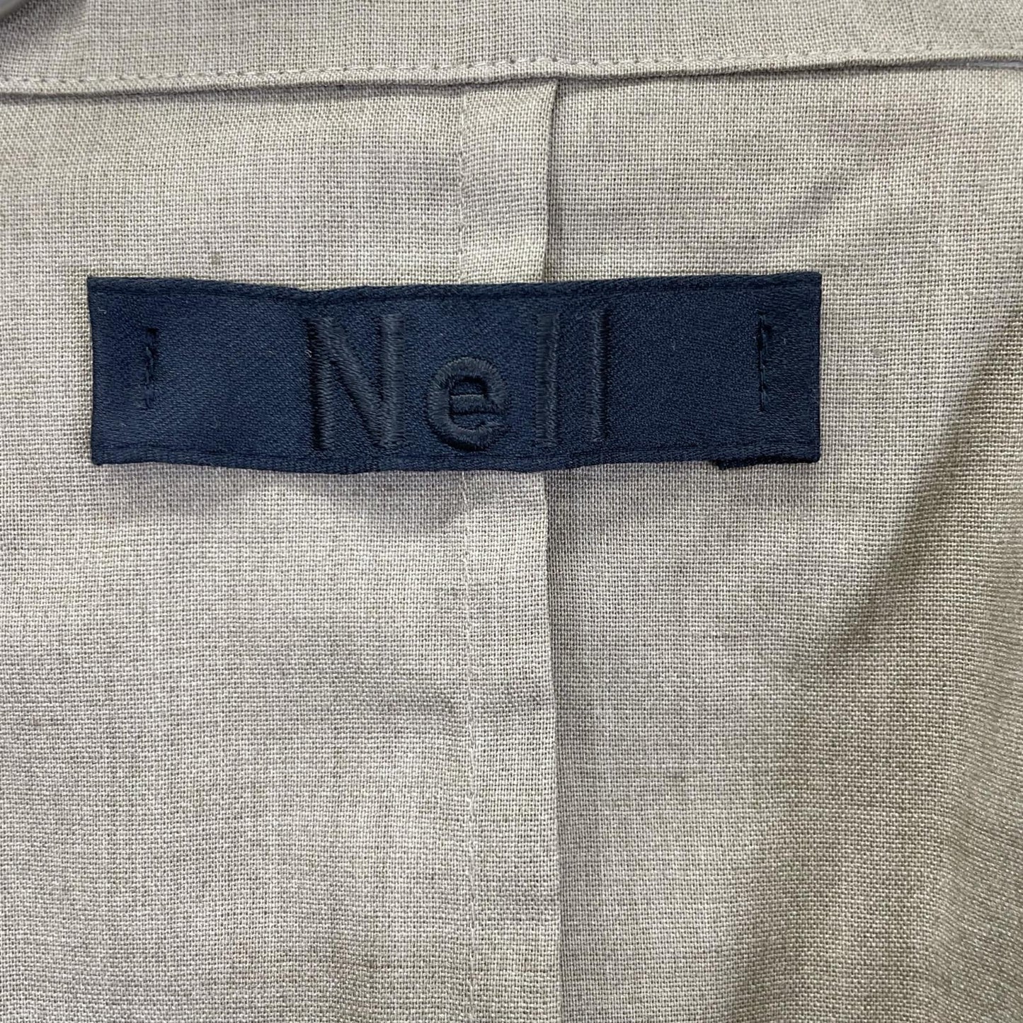 Nell ネル 【Maison IENA 別注】ベージュ リネン混ショートジャケット ジャケット