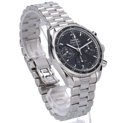 OMEGA オメガ 新品仕上げ済み 324.30.38.50.01.001 スピードマスター38 コーアクシャル クロノメーター クロノグラフ デイト 黒文字盤 自動巻き 腕時計