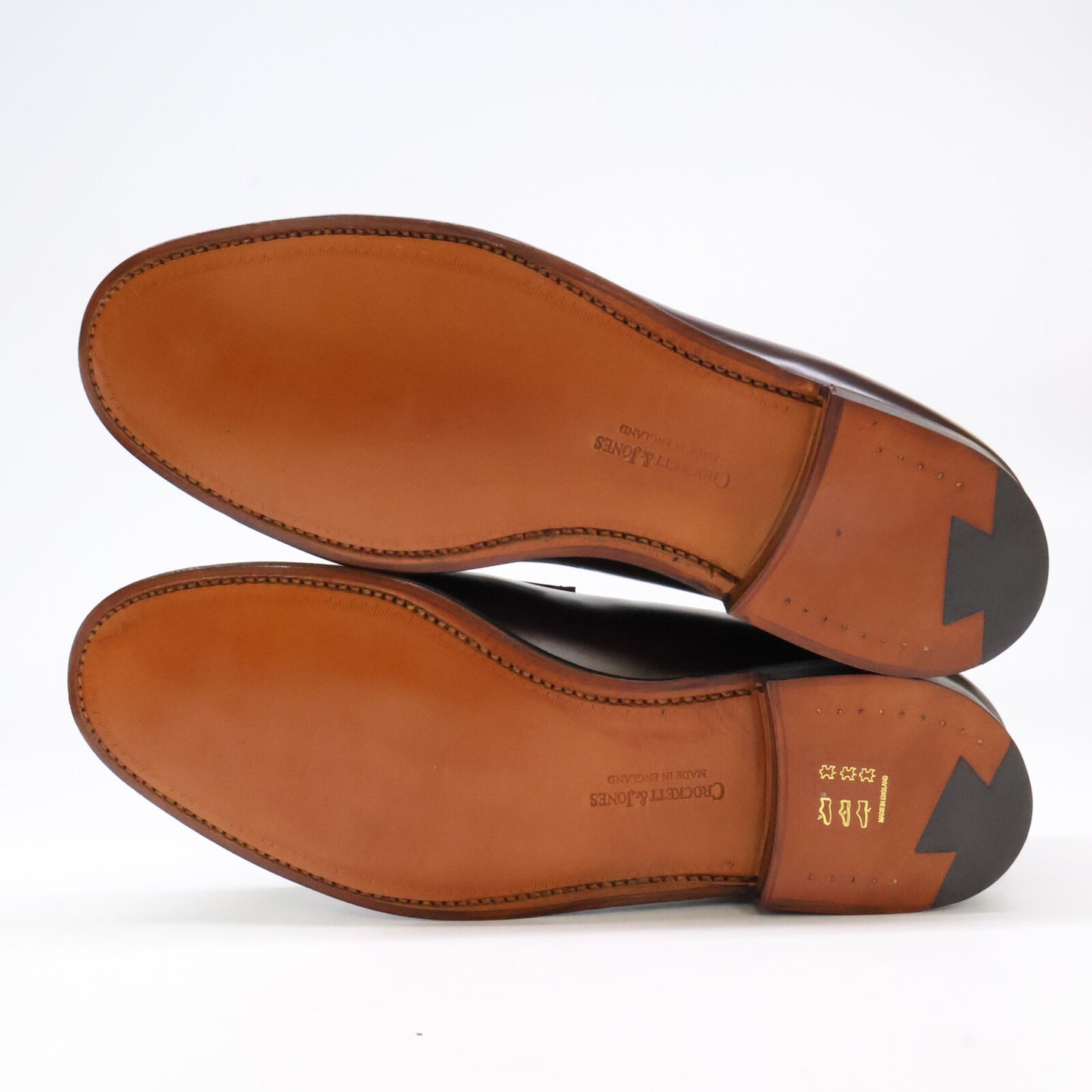 Crockett&Jones クロケット＆ジョーンズ 【新品同様】28363 BOSTON ボストン キャバルリーカーフ レザーソール 314ラスト コインローファー シューズ