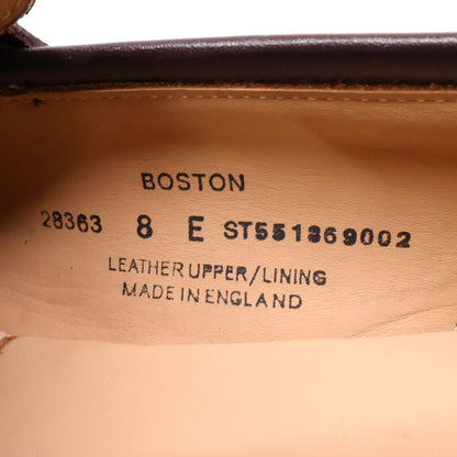 Crockett&Jones クロケット＆ジョーンズ 【新品同様】28363 BOSTON ボストン キャバルリーカーフ レザーソール 314ラスト コインローファー シューズ