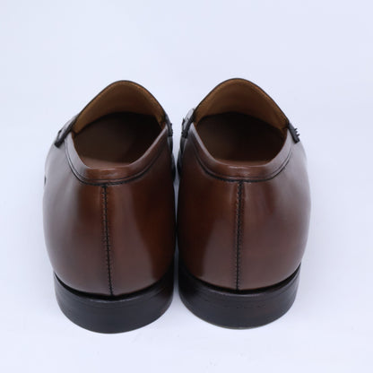 Crockett&Jones クロケット＆ジョーンズ 【新品同様】26225A-B02L1 GRANTHAM2 グランサム2 バーニッシュドカーフ レザーソール 376ラスト コインローファー シューズ
