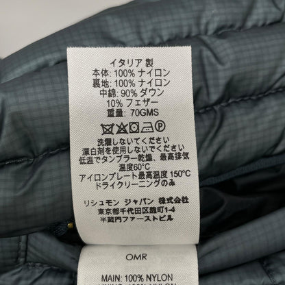 dunhill/ALFREDDUNHILL ダンヒル ブルーグレー ジップアップ ダウンベスト ベスト