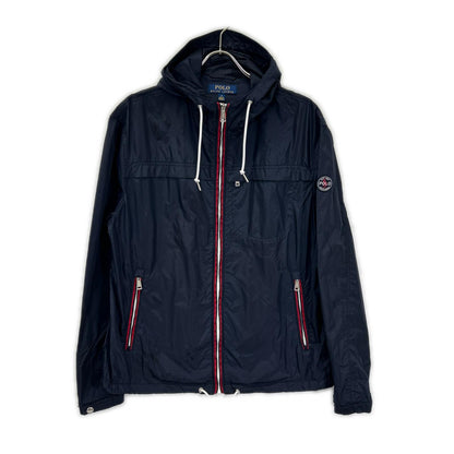 POLObyRalphLauren ポロラルフローレン ネイビー フルジップ 袖口ボタン ナイロンフーデッドジャケット ジャケット