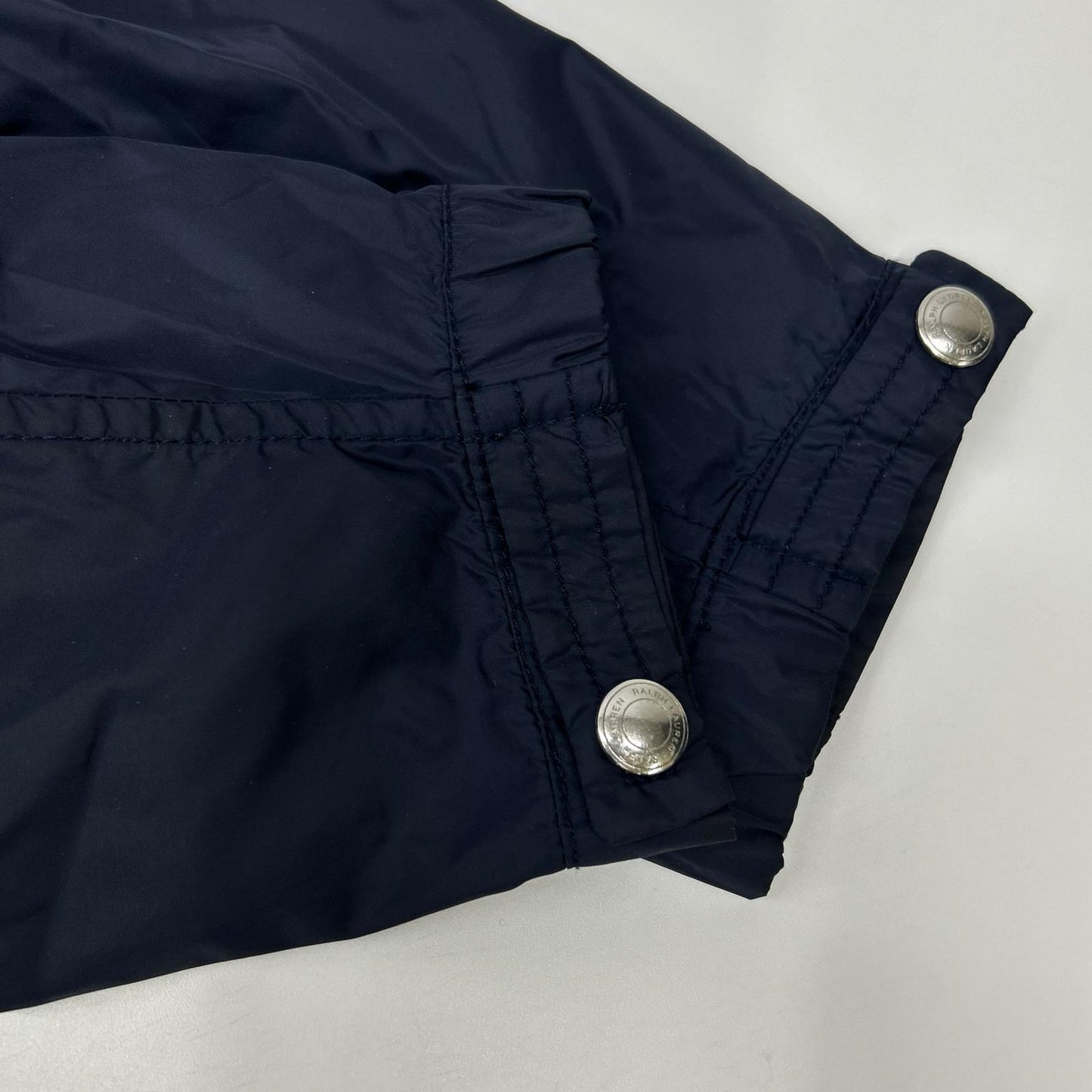 POLObyRalphLauren ポロラルフローレン ネイビー フルジップ 袖口ボタン ナイロンフーデッドジャケット ジャケット