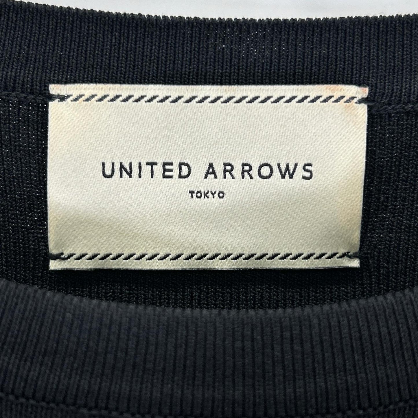 UNITED ARROWS ユナイテッドアローズ チャコール エンブロティアードコンビニット トップス