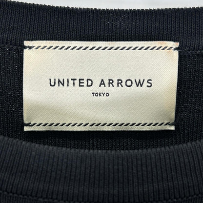 UNITED ARROWS ユナイテッドアローズ チャコール エンブロティアードコンビニット トップス