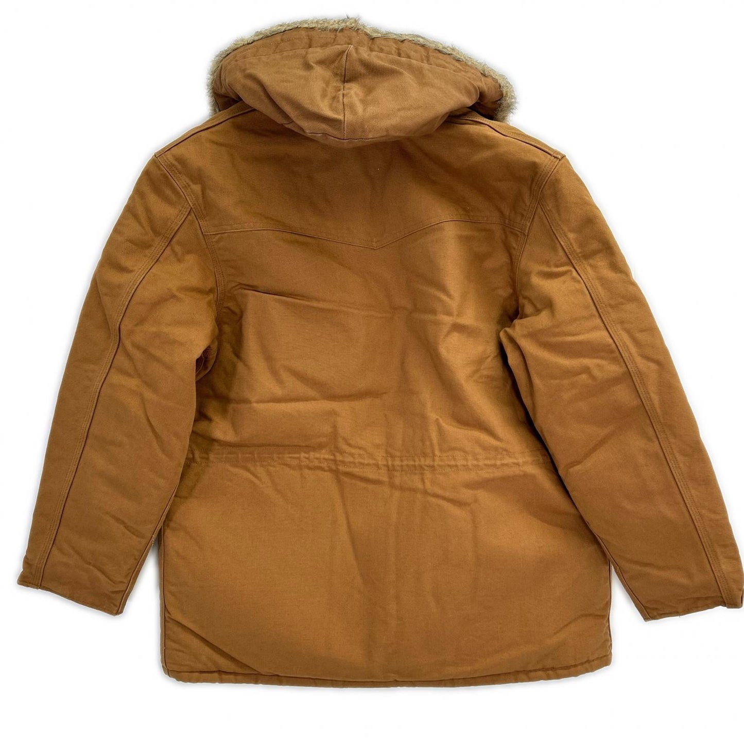 carhartt カーハート USA製　90s　ライトブラウン 星タグ フルジップ ダック生地 コーデュロイ襟 カバーオールジャケット ジャケット