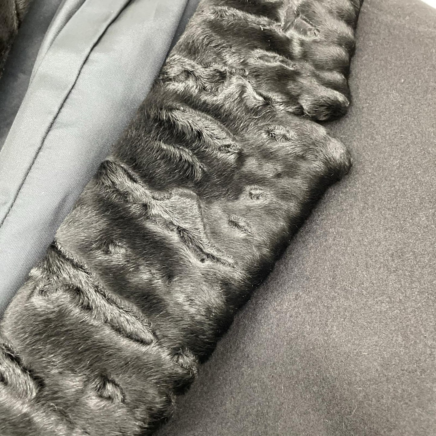 FENDI フェンディ FF0107 ブラック ウール・カシミヤ チェスターコート コート