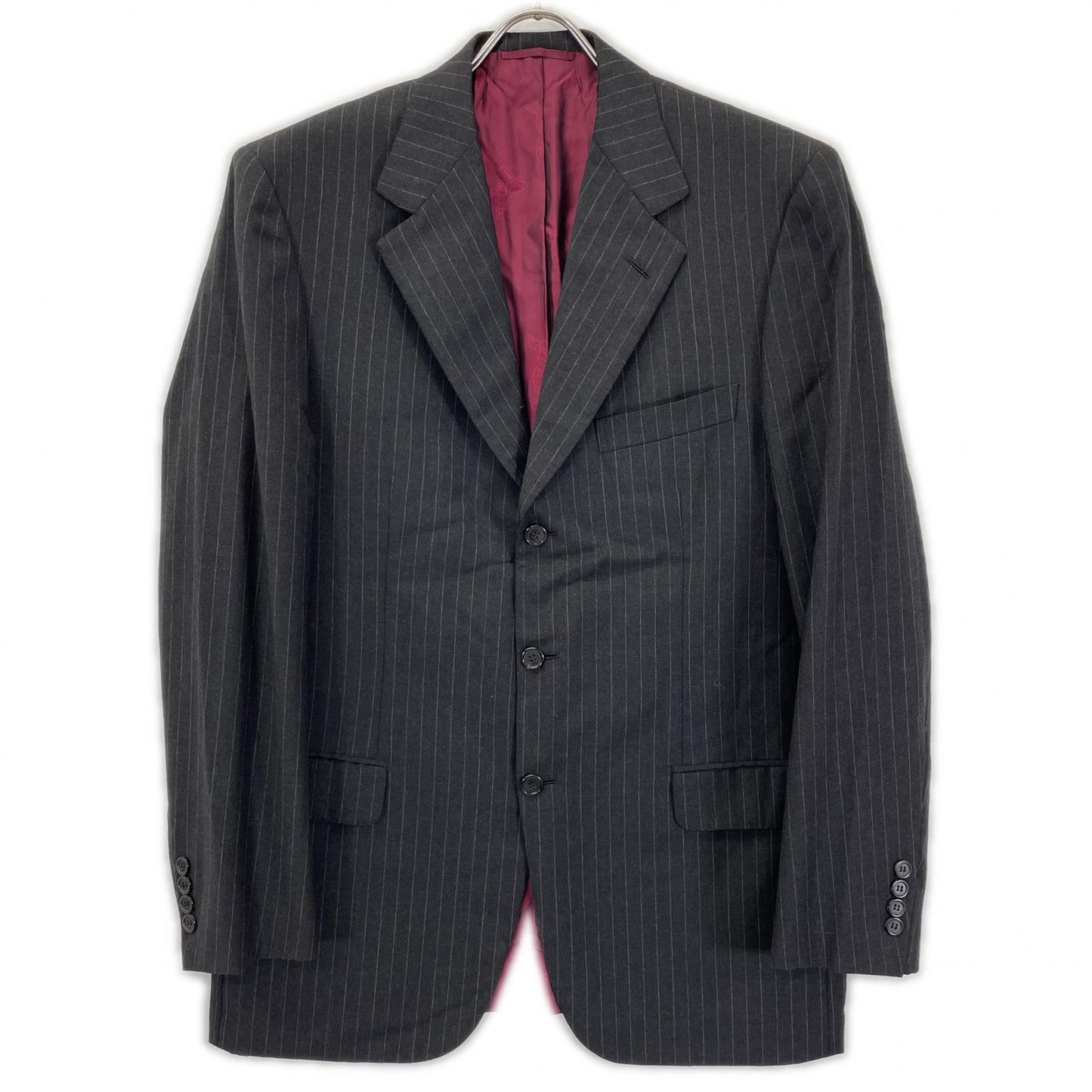 Brioni ブリオーニ ブラック ピンストライプ 3B テーラードジャケット ジャケット