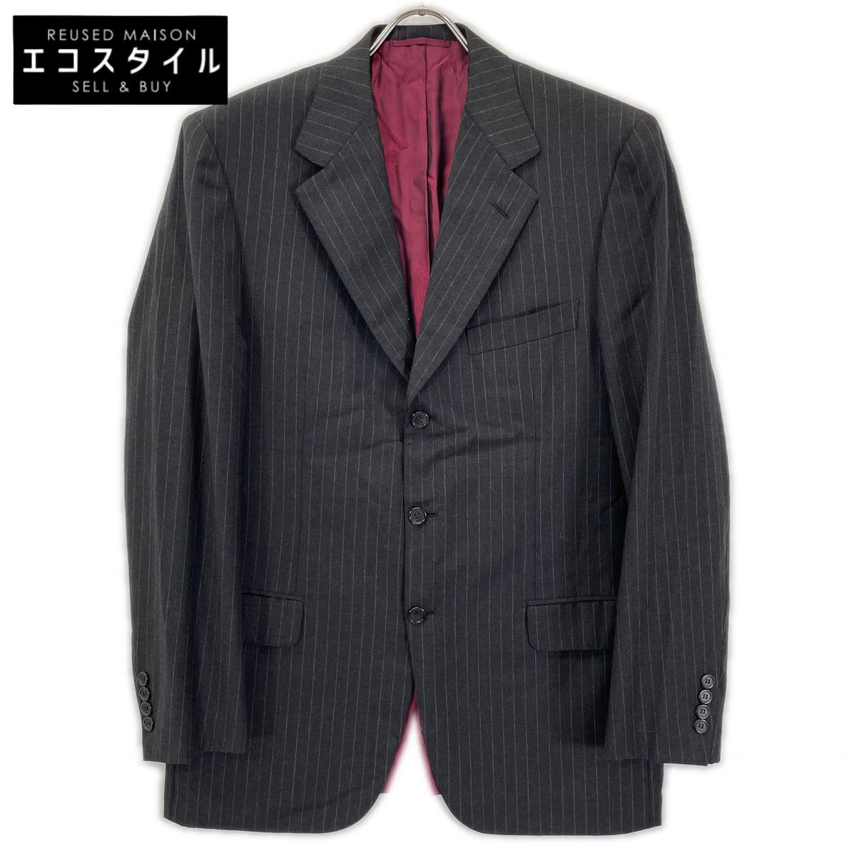 Brioni Brioni black pinstripe 3B tailored jacket
