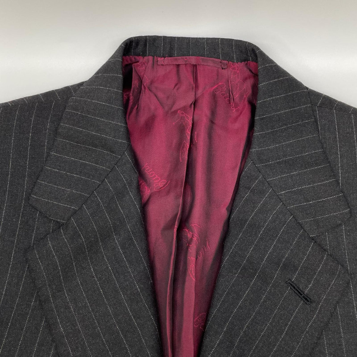 Brioni Brioni black pinstripe 3B tailored jacket