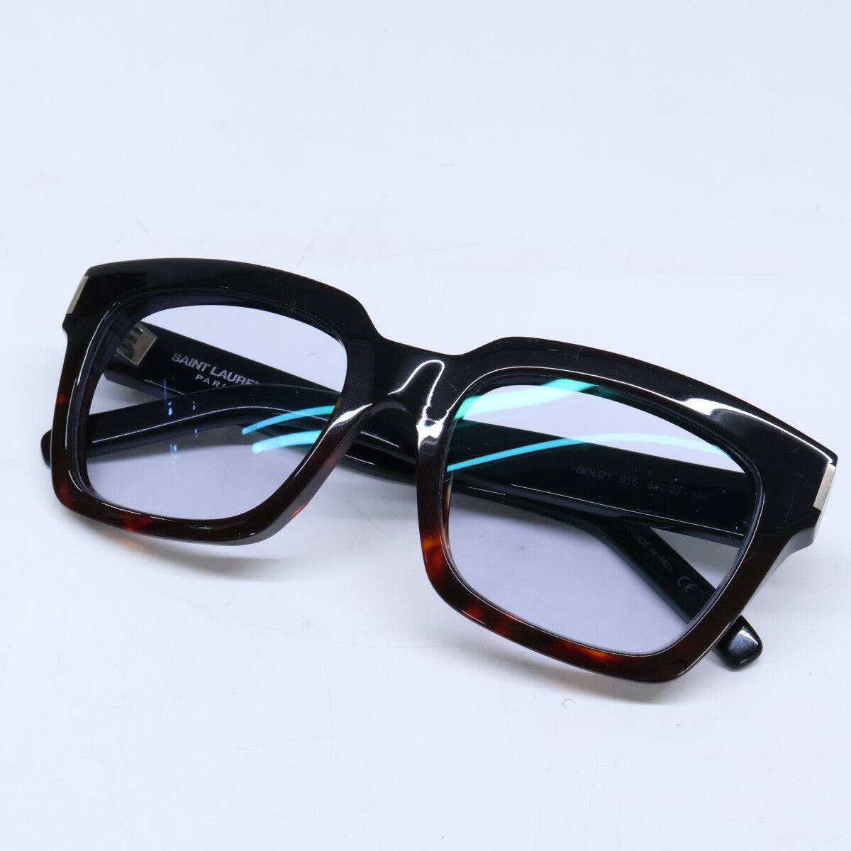 SAINT LAURENT PARIS サンローランパリ BOLD1 015 度入りレンズ ウェリントンシェイプ アイウェア 眼鏡
