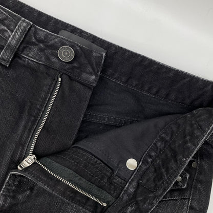 BALENCIAGA バレンシアガ 25年製 ブラック ウォッシュ加工 City Mini Denim Skirt/シティミニスカー スカート