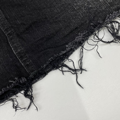 BALENCIAGA バレンシアガ 25年製 ブラック ウォッシュ加工 City Mini Denim Skirt/シティミニスカー スカート