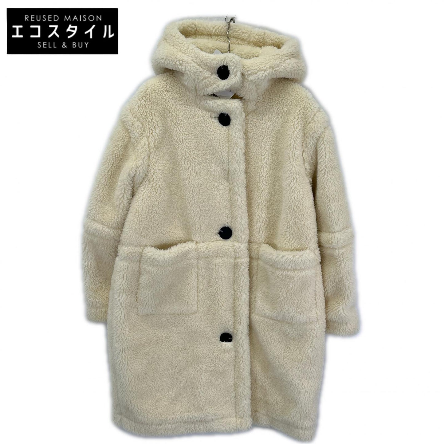 sea NEW YORK シーニューヨーク AW19-113 アイボリー フーディ ボアコート コート