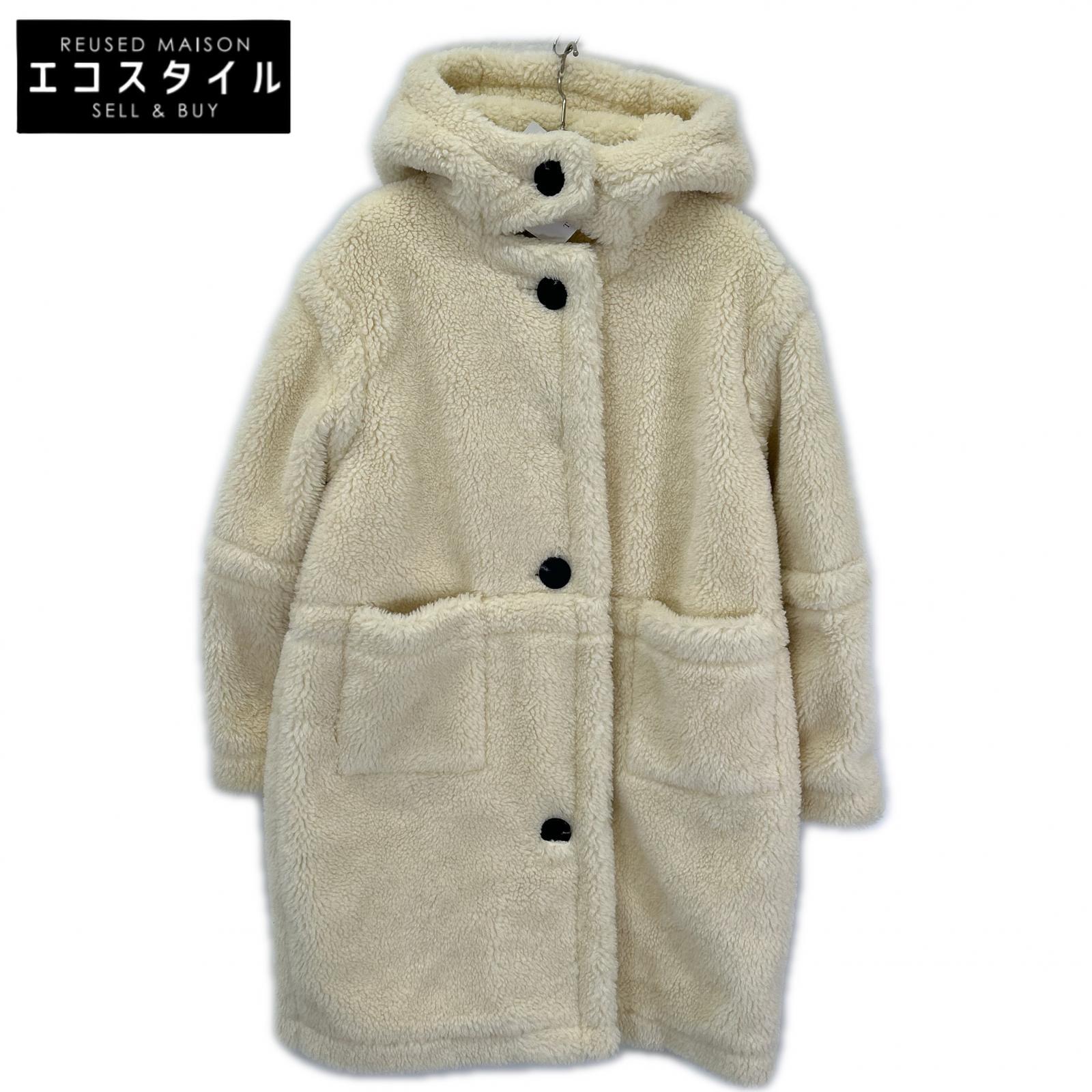 sea NEW YORK シーニューヨーク AW19-113 アイボリー フーディ ボアコート コート