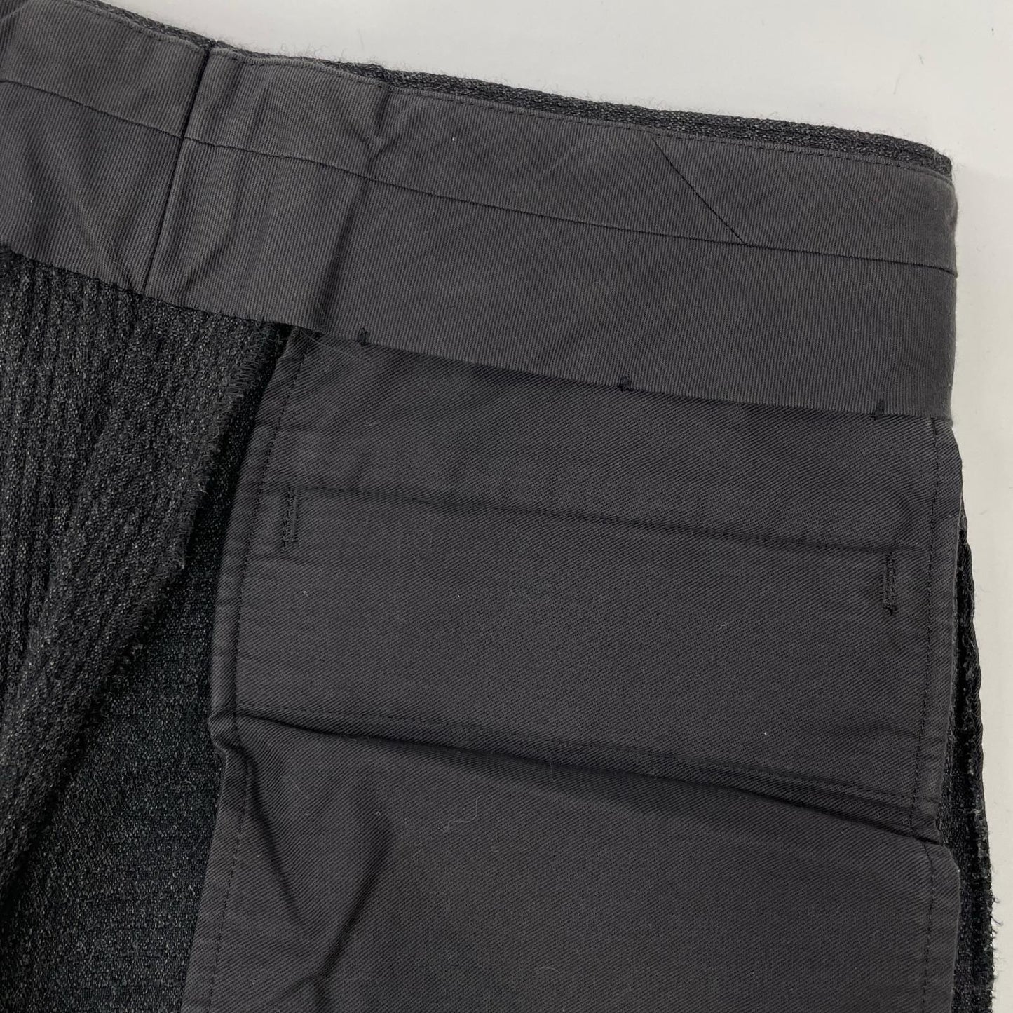 COMMEdesGARCONS HOMME コムデギャルソンオム 97AW HJ-040055・HP-04007M ブラック 素材切り替え 田中オム テーラードジャケット パンツ セットアップ スーツ セットアップ