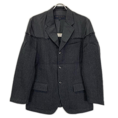 COMMEdesGARCONS HOMME コムデギャルソンオム 97AW HJ-040055・HP-04007M ブラック 素材切り替え 田中オム テーラードジャケット パンツ セットアップ スーツ セットアップ